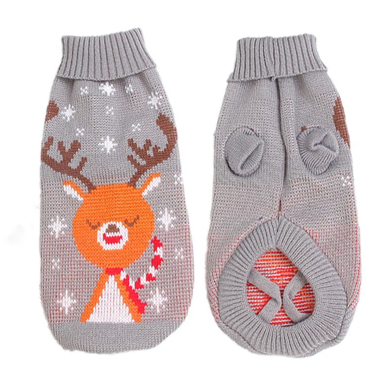 Warm Pet Dog Sweater Winter Dog Clothes for Small Medium Dogs Knitted