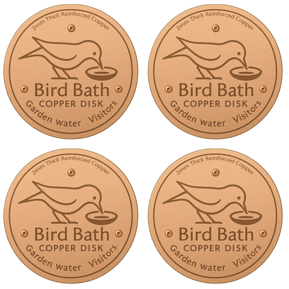 1-5CS Bird Bath Copper Disk With 3 Point Support Bird Bath Purification Plate For Outdoor Bird Bath