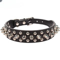 Adjustable Leather Pet Dog collar Neck Strap Spiked Dog Collar For Small Dog Cat