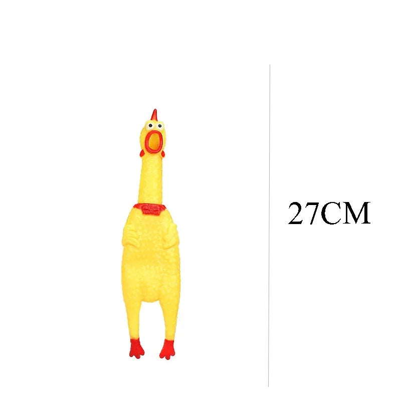 Squeaky Screaming Chicken Pet Toy Funny Molar Chew