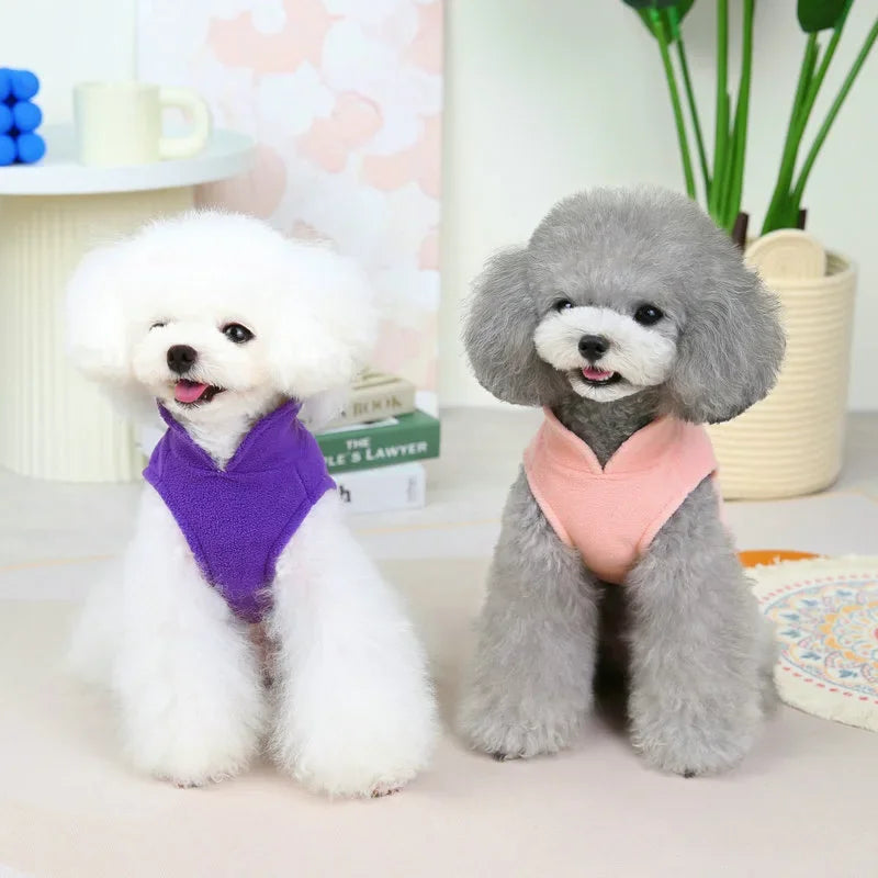 Autumn Winter Pet Dogs Clothes Fleece Warm Dogs Sweater