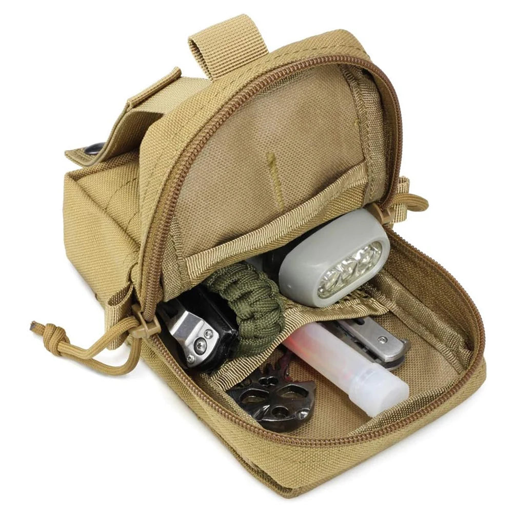 Dog Tactical Bags Set With Pouches Belt Attaching on Harness Sticker Military Dog Training