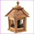 Cedar Gazebo Wild Bird Feeder, 3 lb Hopper Capacity, Safe Hanging, Durable Material