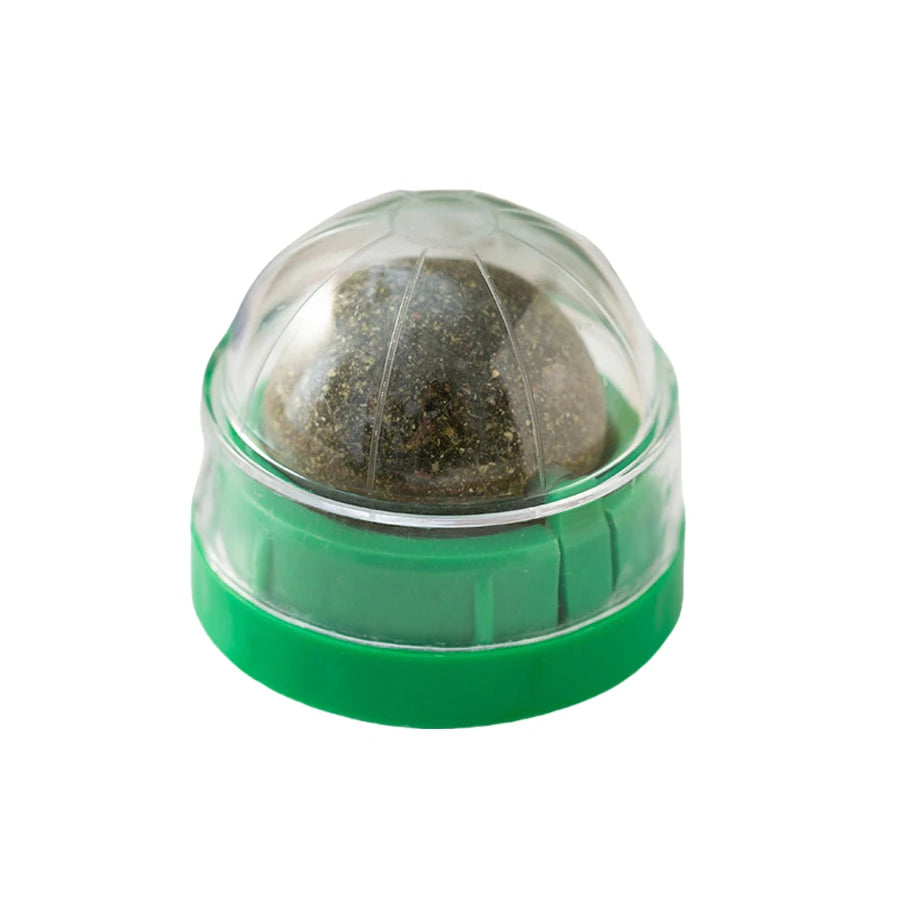 Spinning Catnip Mint Ball for Cats, Interactive Toy with Natural Catnip, Hairball Control