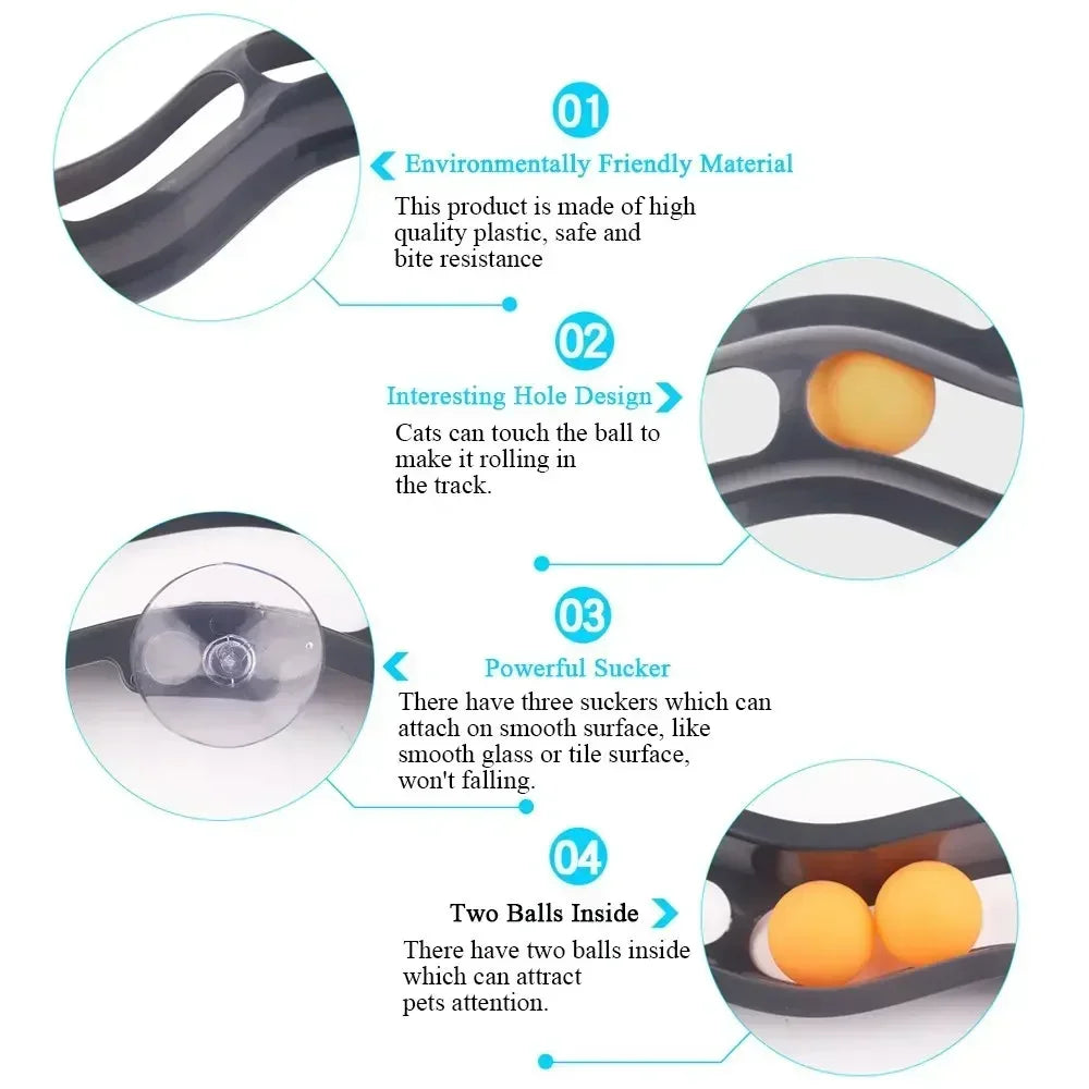 Cat Toy Track Ball Pet Accessories Educational toy