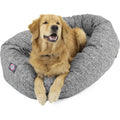 Large 40 Washable Donut Dog Bed - Soft, Spine-Supporting Round Mat for Dogs