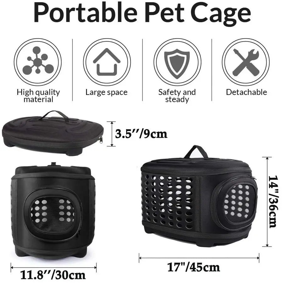 Carrier Hard, Travel Pet Carriers Bag for Cats/Small Dogs Ideal for Car Travel