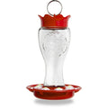 Glass Hummingbird Feeder 16oz Ant Moat, Bee Resistant, Wide Mouth, Easy Clean, Durable