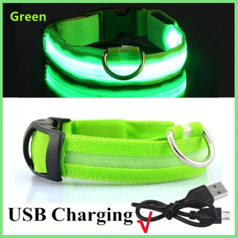 3 Modes Dog Luminous Charge Collar Loss Prevention Collar/Pet Accessories