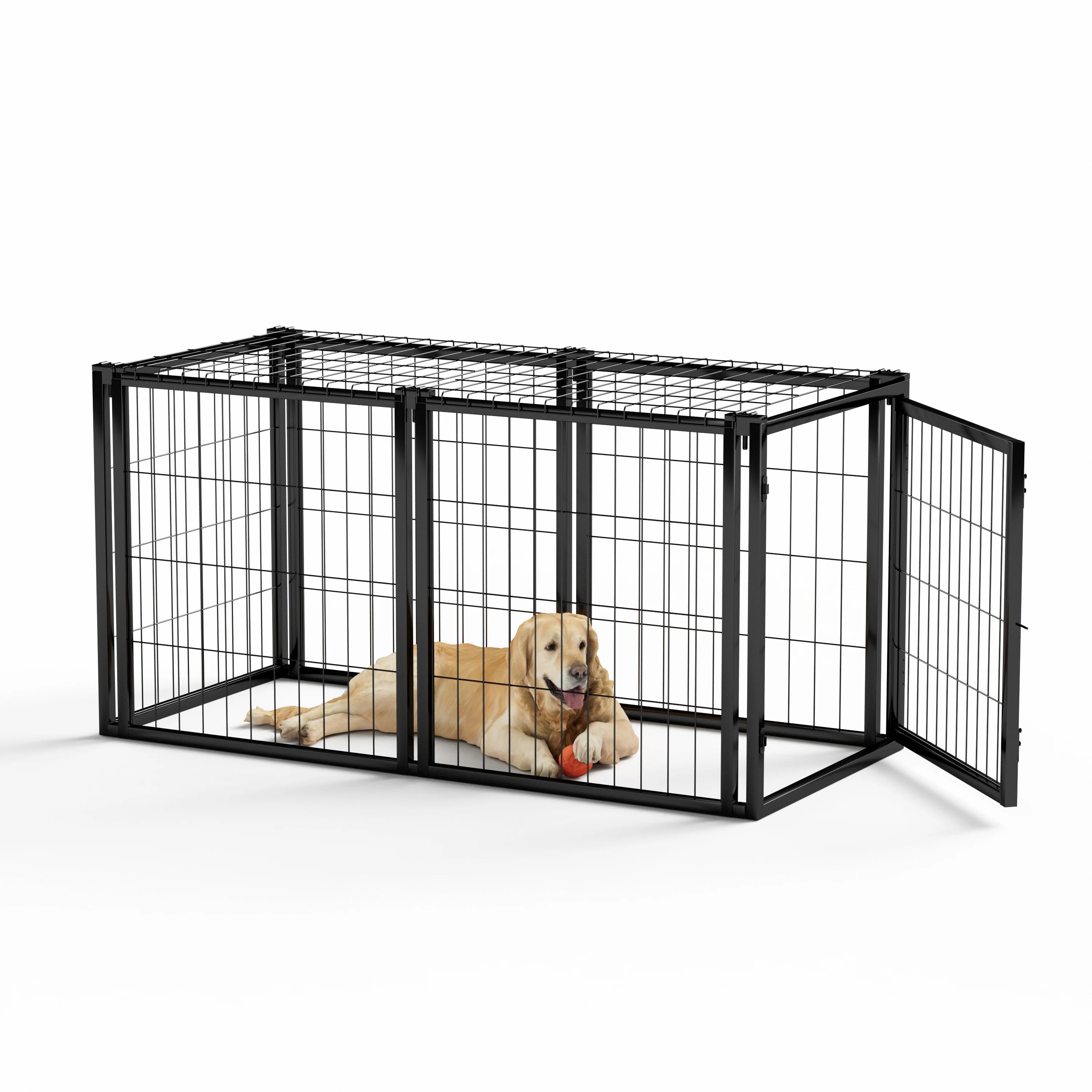 Dog Kennel  Black.47.2"L x 22"W x 24"H.