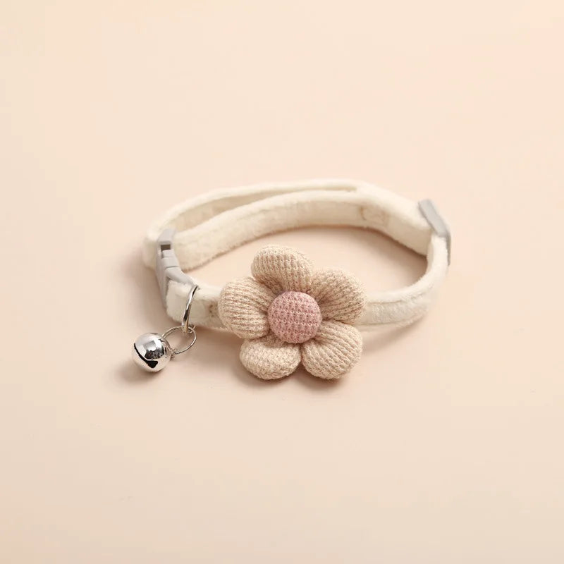 1Pc Cat Collar with Cute Flower  Adjustable Buckle Cat Collar