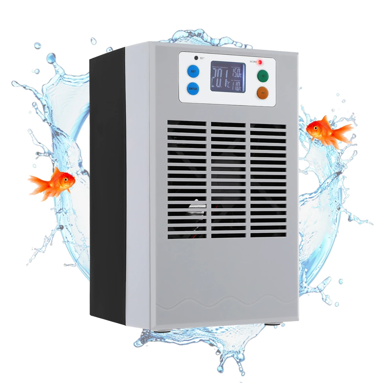 100W Fish Tank Cooling Heating Machine, Aquarium 30L Fish Tank Water Heater  LED Screen