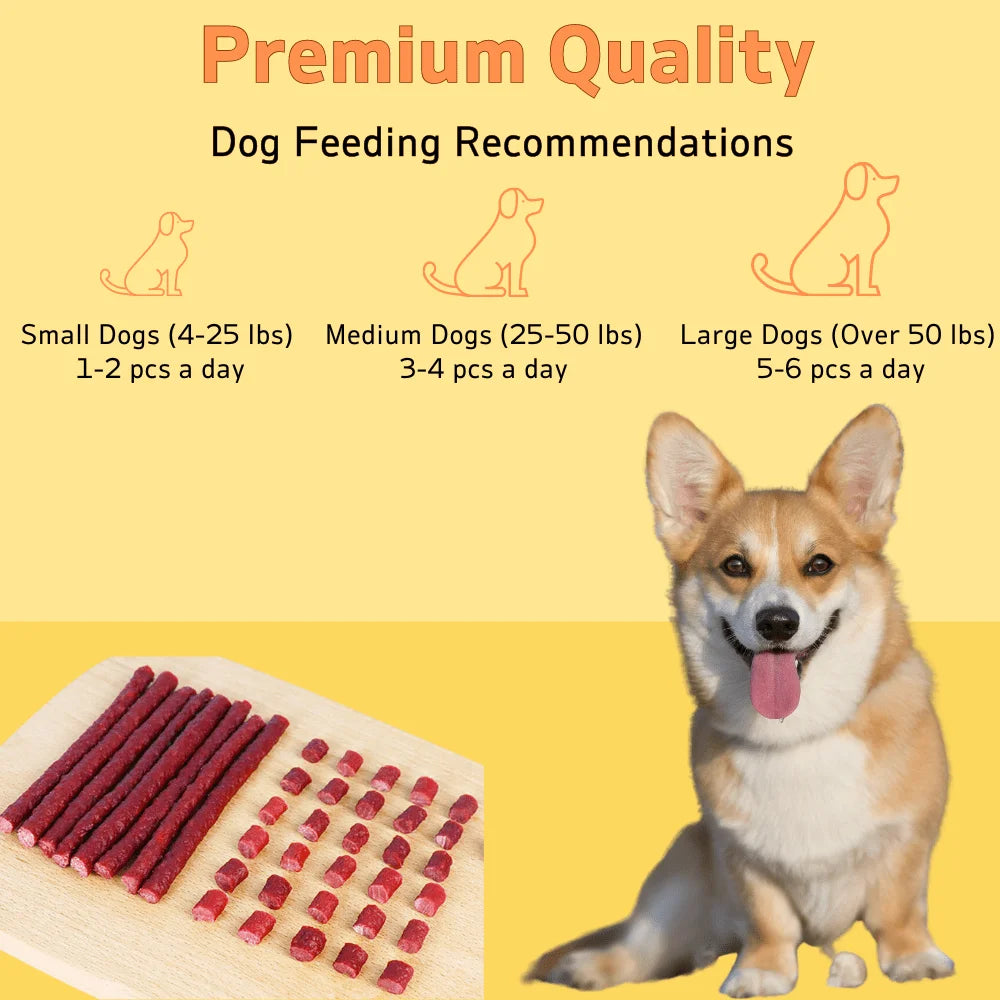 Beef Stick, All Natural Ingredients, Natural Dog Treats, Healthy, Easily Digestible
