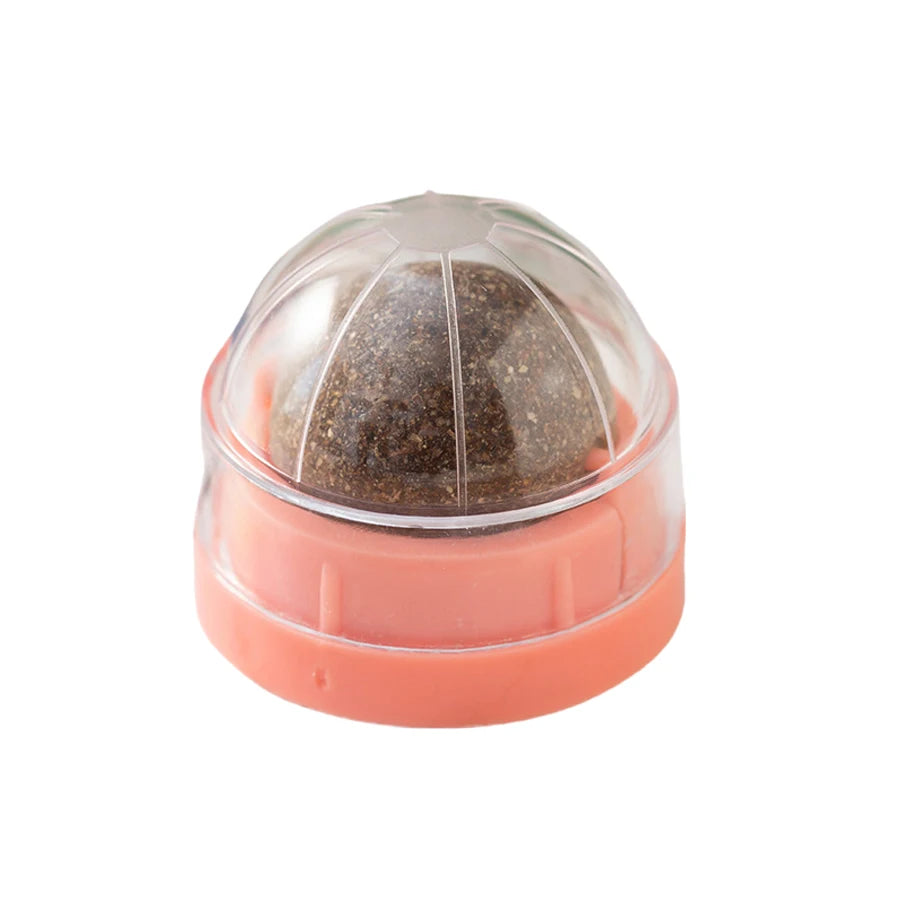 Spinning Catnip Mint Ball for Cats, Interactive Toy with Natural Catnip, Hairball Control