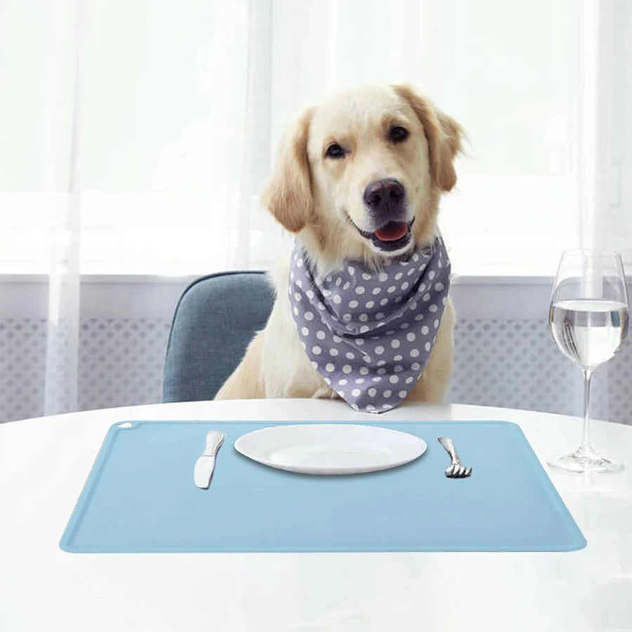 Easy to Clean Quality Waterproof Non-slip Pet Mat Cat/Dog Silicone