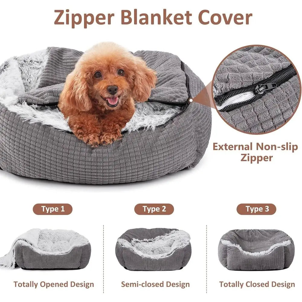 Dog Beds or Large Medium Small Dogs, Blanket Puppy Bed, Luxury Orthopedic Cat Beds