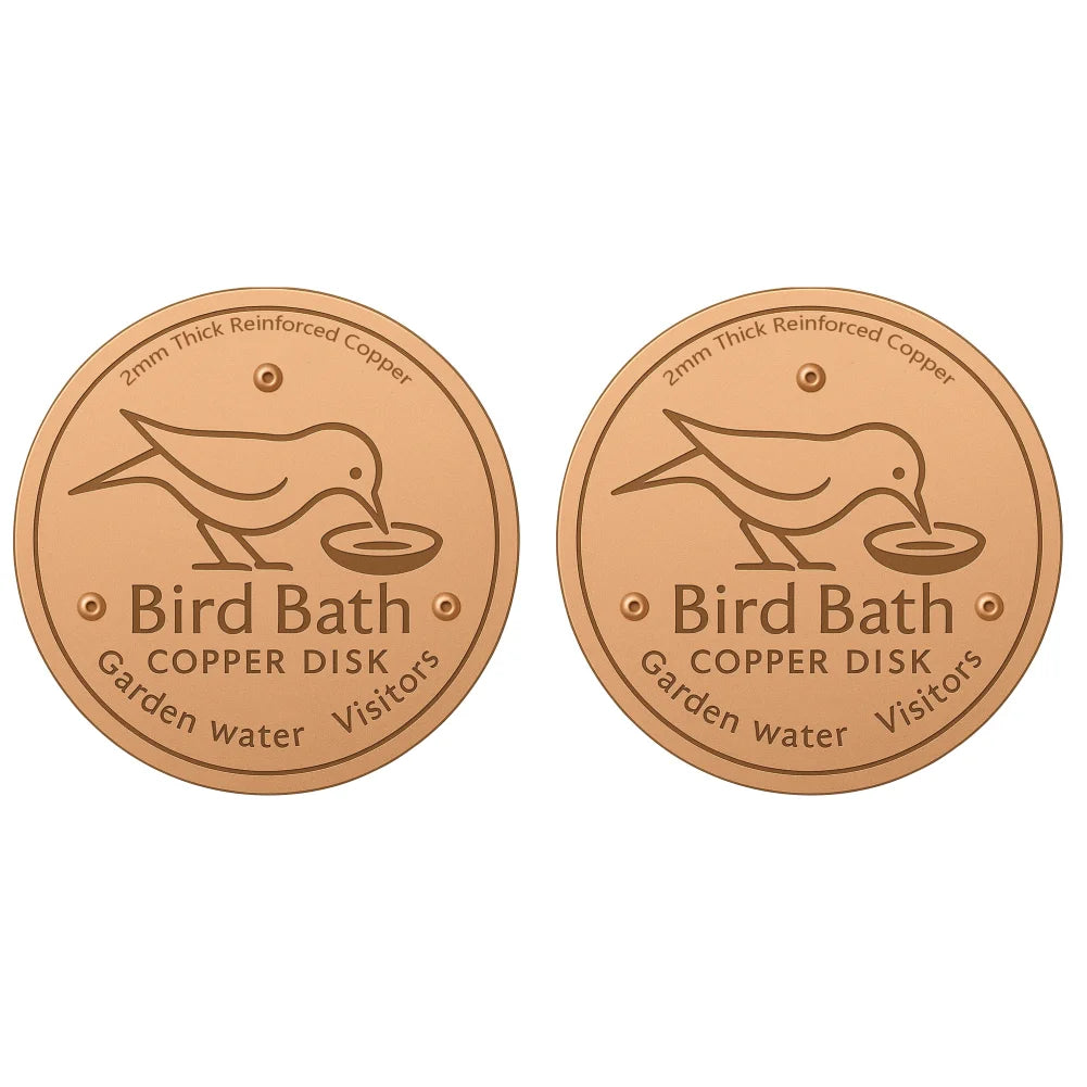 1-5CS Bird Bath Copper Disk With 3 Point Support Bird Bath Purification Plate For Outdoor Bird Bath