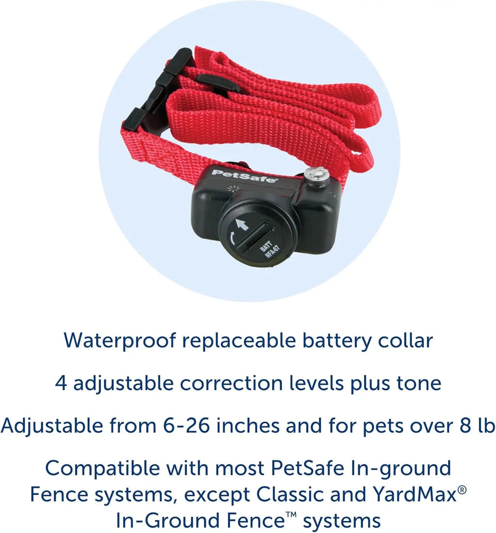 Ultralight Waterproof Electric Dog Fence Collar with Adjustable Fit and Low Battery Indicator