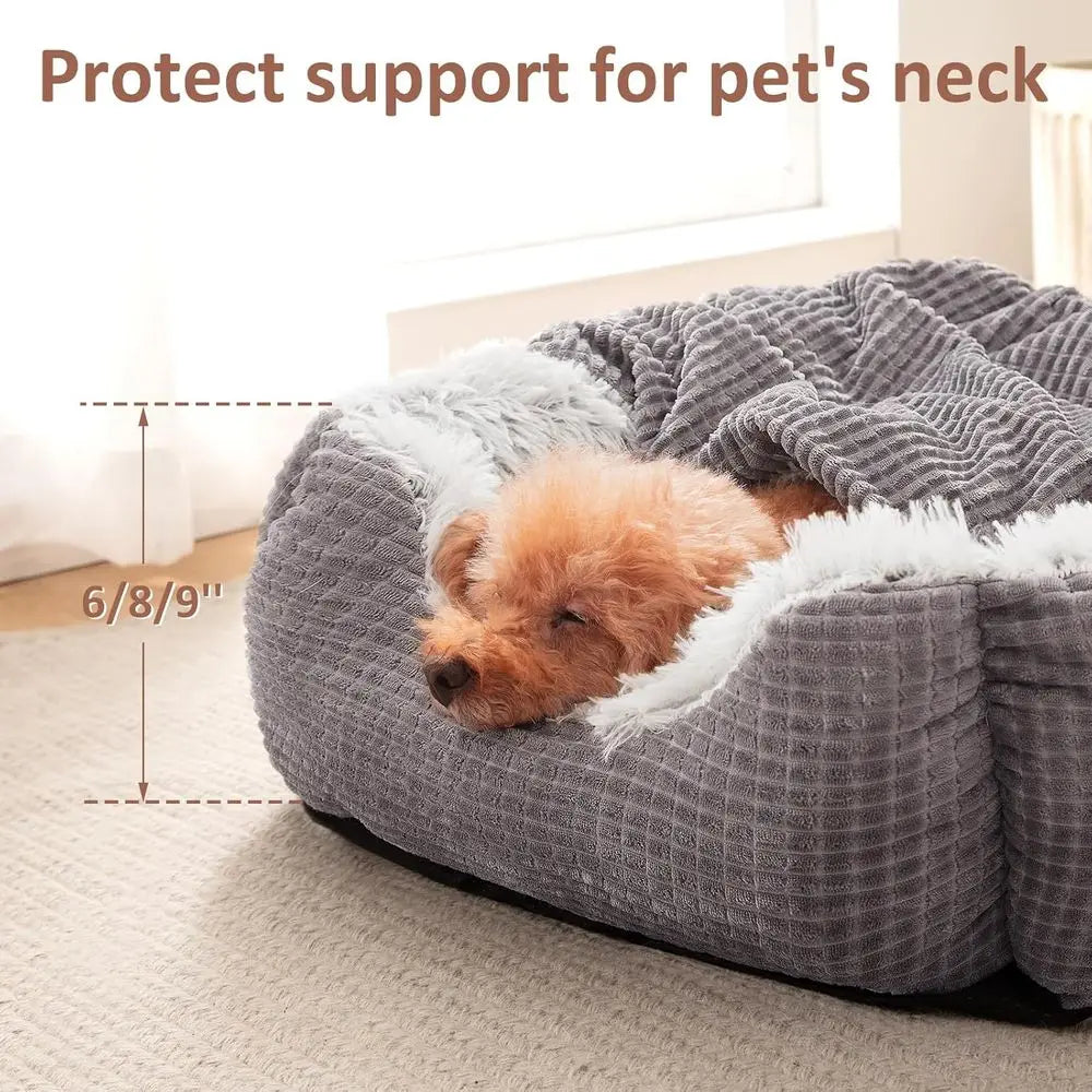 Dog Beds or Large Medium Small Dogs, Blanket Puppy Bed, Luxury Orthopedic Cat Beds
