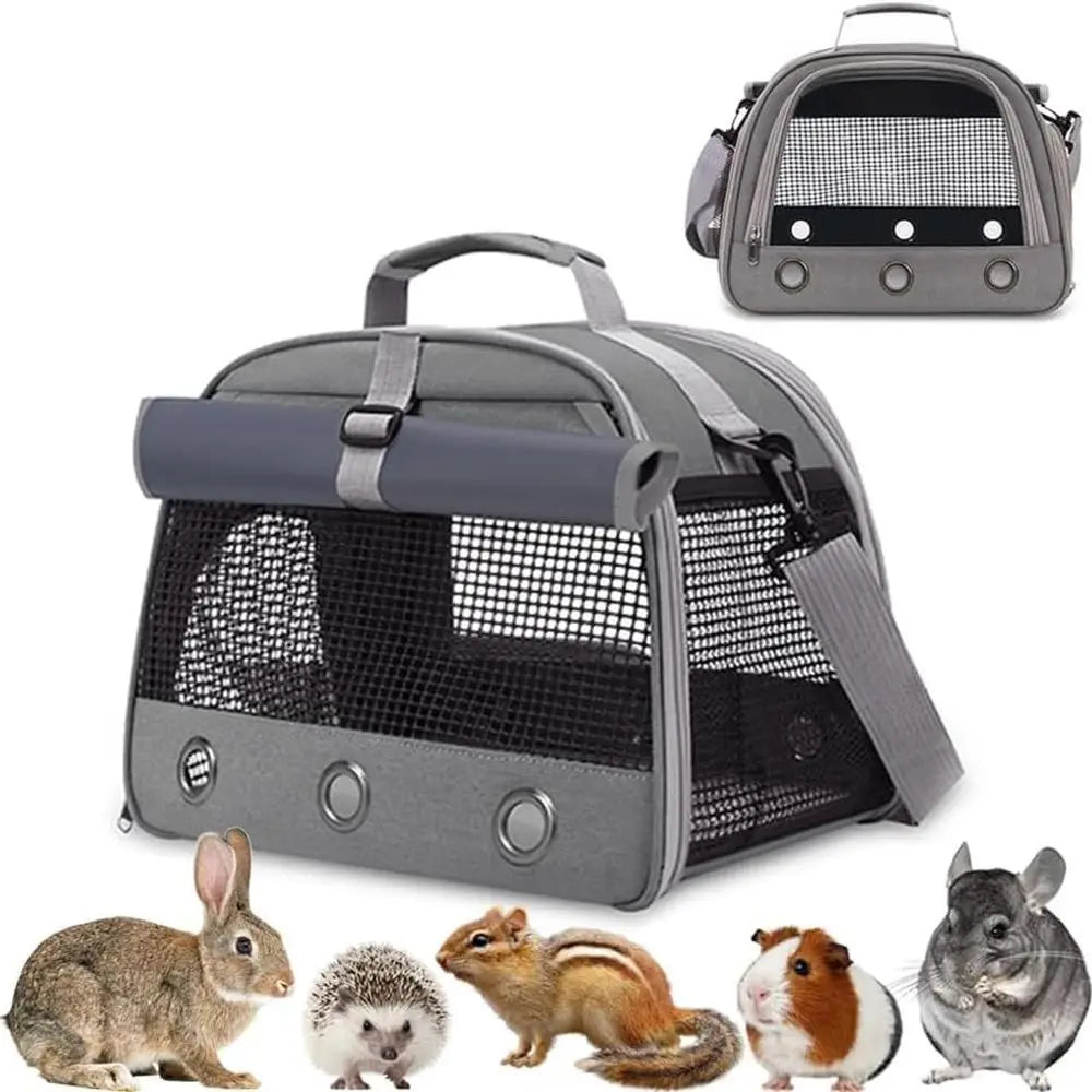 Guinea Pig Travel Carrier Bag, Portable Small Animal Carrier Pouch