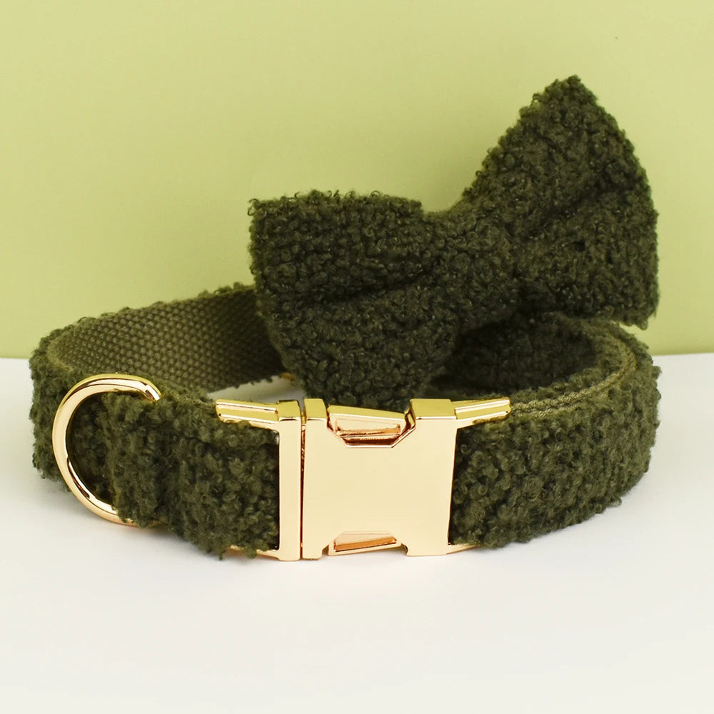 Luxury Personalized Dog Collar Harness Leash set